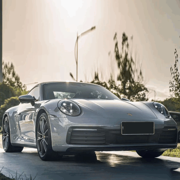 Gloss Porsche Polar Grey Car (PET Liner) - Image 3