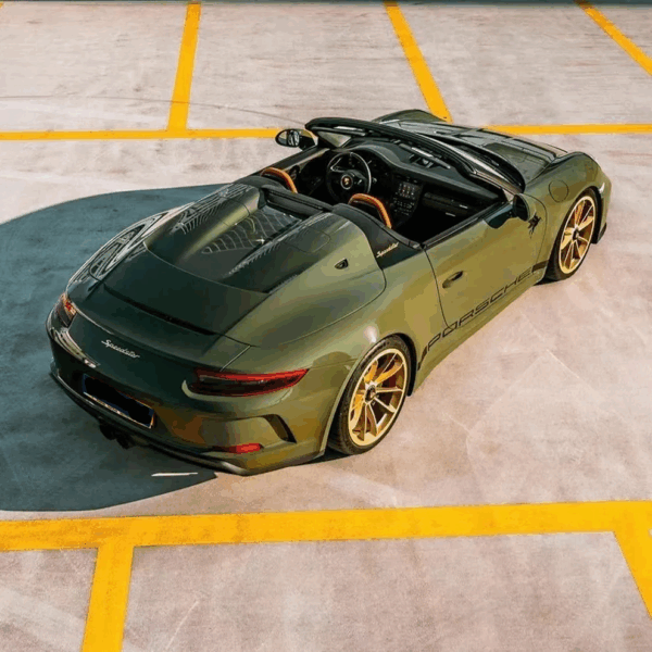 Gloss Aurora Green Car Vinyl Wrap (PET Liner) - Image 4