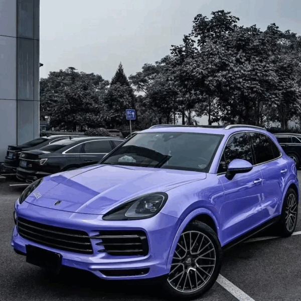 Gloss Pearl Purple Car Wrap (PET Liner) - Image 4