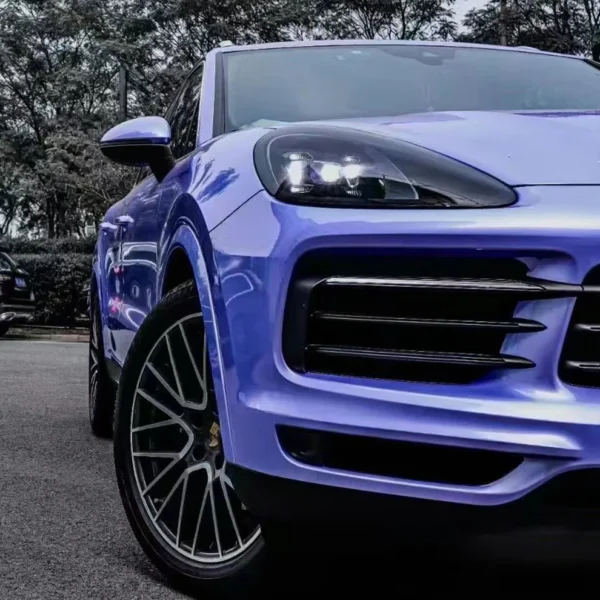 Gloss Pearl Purple Car Wrap (PET Liner) - Image 2