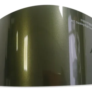 Gloss Metallic Dazzling Night Green Vehicle Wrap (PET Liner)