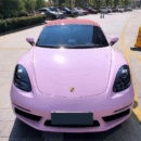True Glossy Pink Wrap Auto Wrappen (PET Liner)