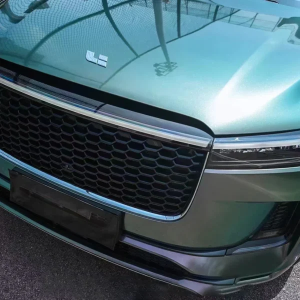 Gloss Diamonds Micro Celadon Green Grey Car Wrap (PET Liner) - Image 4