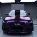 Gloss Metallic Vehicle Vinyl Wrap Midnight Purple (PET Liner)