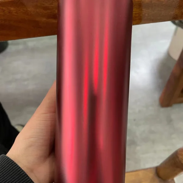 Super Chrome Metallic Vinyl Romani Red (PET Liner) - Image 3