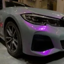 Twin Color Shift Wrap Grey Purple (PET Liner)