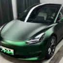 Super Chrome Metallic Vinyl Venom Green (PET Liner)