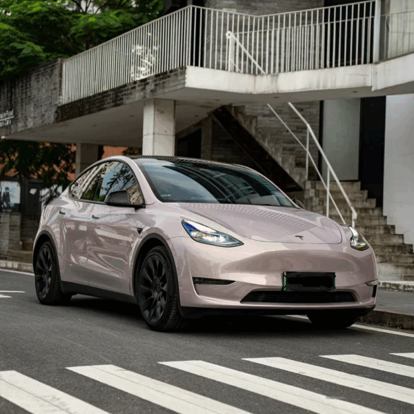 Gloss Metallic Rouge Pearl Pink Car Wrap (PET Liner) - Image 4