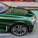 Gloss Metallic Blackish Green Vehicle Vinyl Wrap (PET Liner)