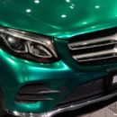 Gloss Metallic Emerald Green Vehicle Wrap (PET Liner)