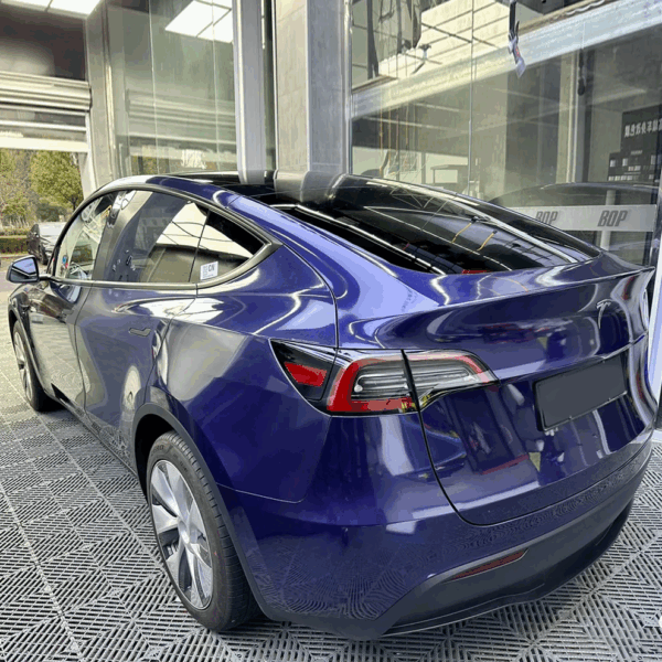 Gloss Metallic Sapphire Blue Auto Paint (PET Liner) - Image 3