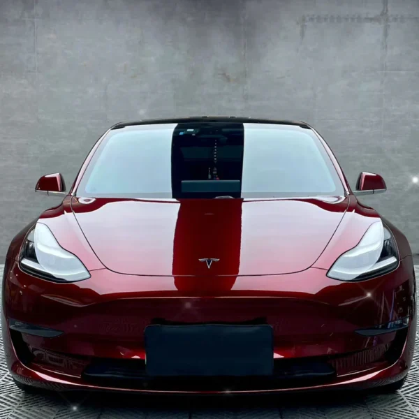 Gloss Metallic Cherry Dark Red Vehicle Vinyl Wrap Colors (PET Liner) - Image 2