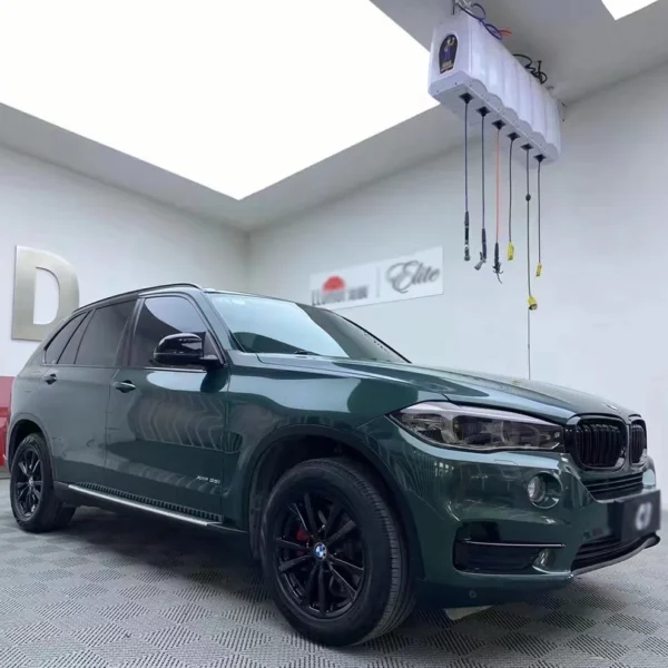 Gloss Metallic Meecedes Emerald Green Wrap (PET Liner) - Image 5