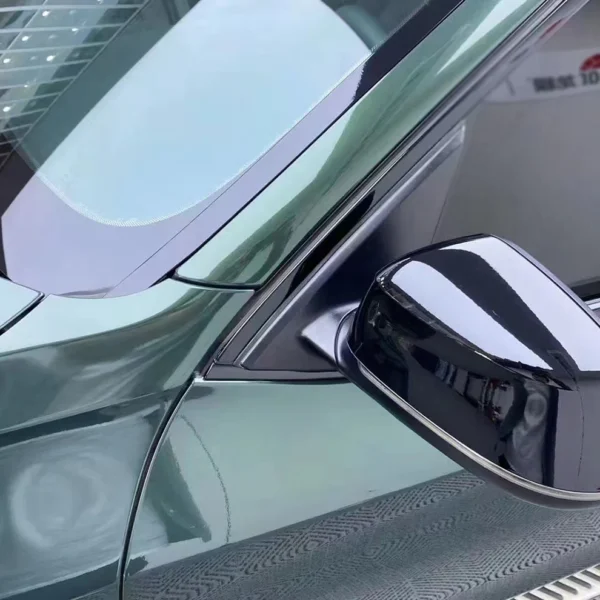 Gloss Metallic Meecedes Emerald Green Wrap (PET Liner) - Image 2
