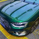 Gloss Metallic Agate Green Vinyl Wrap (PET Liner)