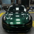 Gloss Metallic Agate Green Vinyl Wrap (PET Liner)