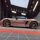 Gloss Metallic Porsche Strawberry Pink Vehicle Wrap Vinyl (PET Liner)