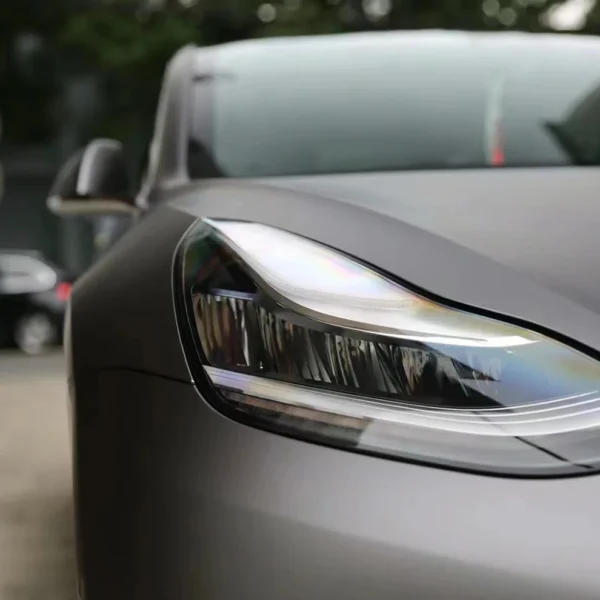 Ultral Matte Metal Dark Grey Cool Car Wraps (PET Liner) - Image 4