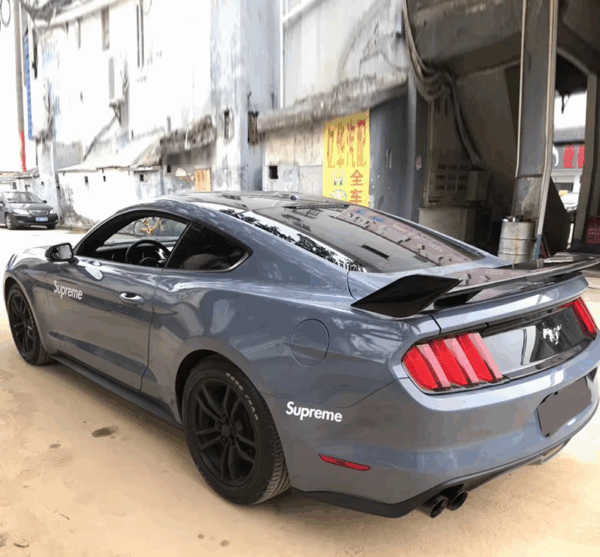 Gloss Cement Grey Vinyl Wrap - Image 4