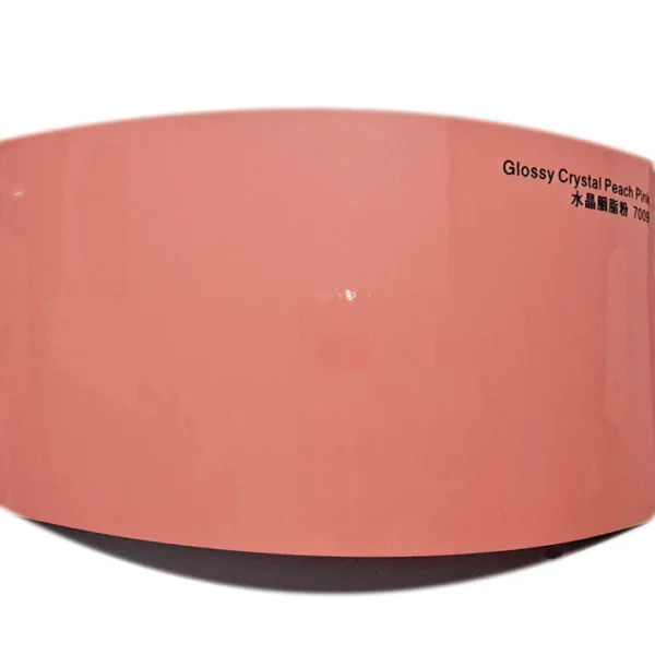 Glossy Crystal Coral Peach Pink
