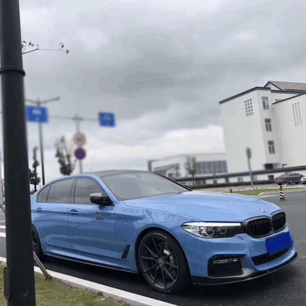 Gloss Abudhabi Blue Car Wrap Design - Image 2