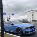 Gloss Abudhabi Blue Wrapped cars