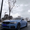 Gloss Abudhabi Blue Car Wrap Design