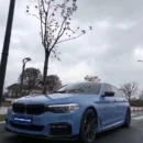 Gloss Abudhabi Blue Wrapped cars