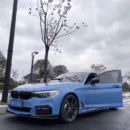 Gloss Abudhabi Blue Car Wrap Design