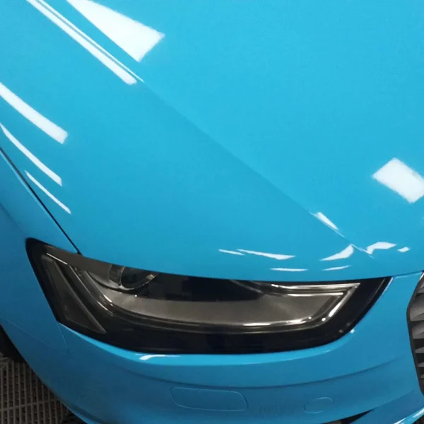 Gloss Sky Blue Vehicle Vinyl Wrap - Image 3