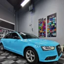 Gloss Sky Blue Vehicle Vinyl Wrap