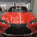 Glossy Farrari Red Vinyl Wrap