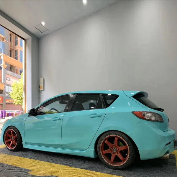 Gloss Tiffany Car Vehicle Wrap - Image 3