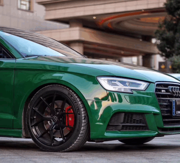 Gloss Green Vehicle Vinyl Wrap - Image 4