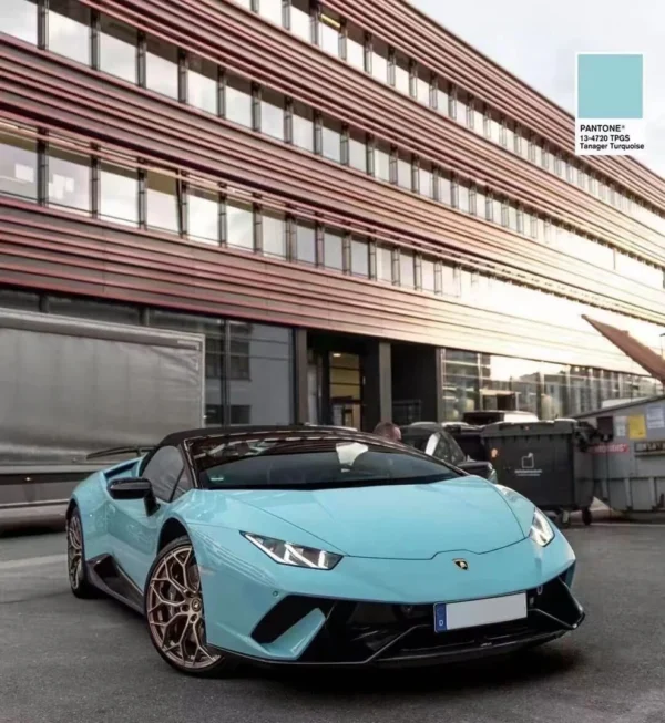 Gloss Tanager Blue Car Wrapping - Image 3
