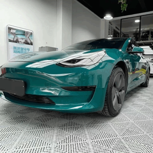 Gloss Audi Hell Green Wrap Car Vinyl Colors - Image 5