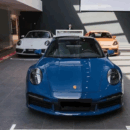 Gloss Porsche Deep Blue Auto Vinyl Wrap