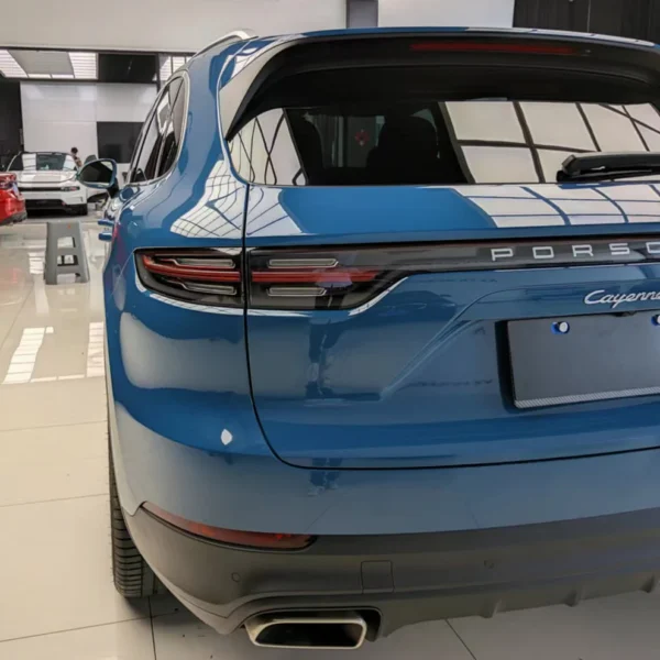 Gloss Porsche Deep Blue Auto Vinyl Wrap - Image 6