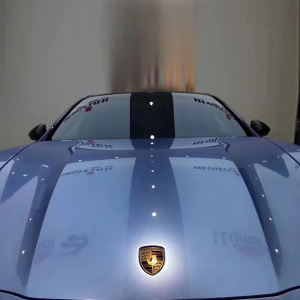 Gloss Metallic Mist Blue Car Wrap - Image 4