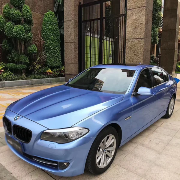 Gloss Metallic Mist Blue Car Wrap - Image 2