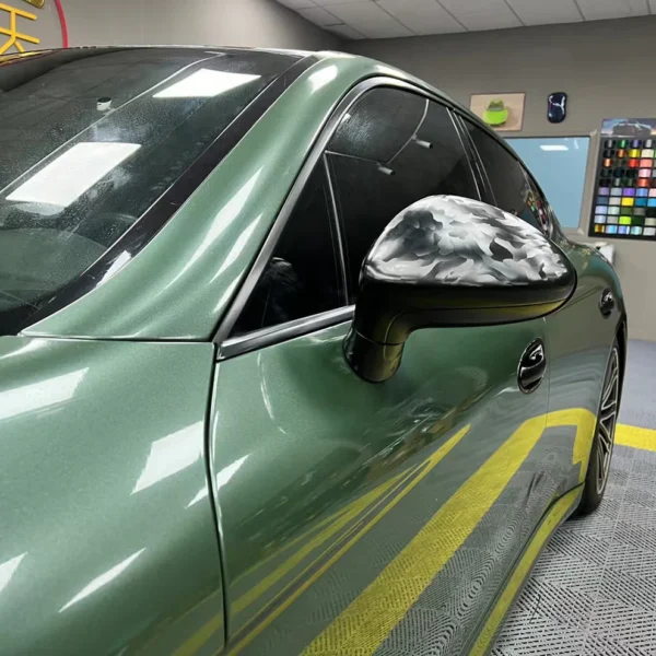 Gloss Metallic Fir Green Vinyl Wrap - Image 3