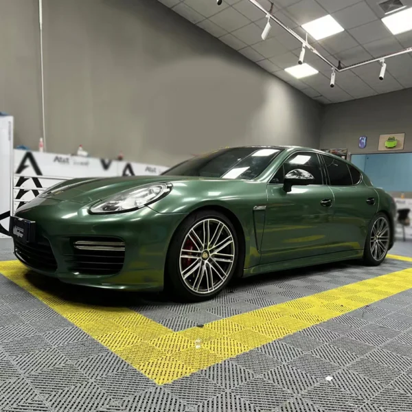 Gloss Metallic Fir Green Vinyl Wrap - Image 2