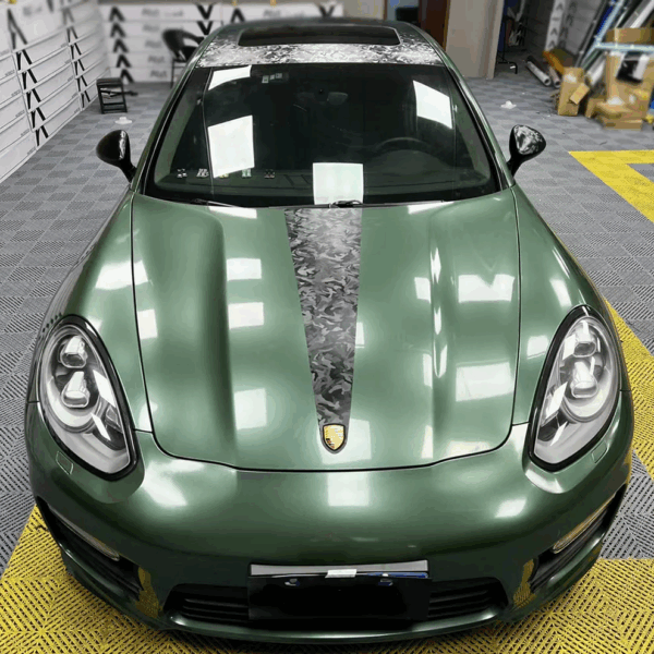 Gloss Metallic Fir Green Vinyl Wrap - Image 4