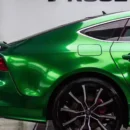 Gloss Metallic Apple Green Vinyl Wrap for cars