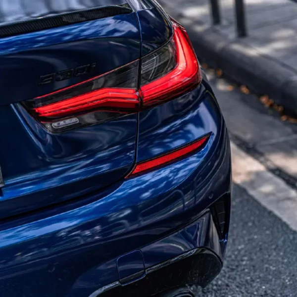 Gloss Metallic Stone Blue Vinyl Wrap - Image 4