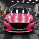 Satin Pink Wrap Metallic Vinyl