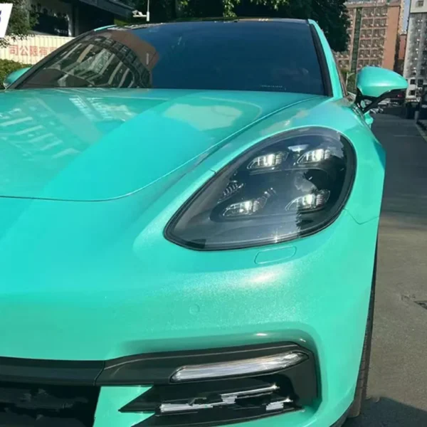 Gloss Pearlescent Tiffany Blue Car Wrap - Image 2