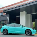 Gloss Pearlescent Tiffany Blue Car Wrap