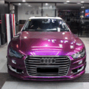 Glossy Metallic Purple Car Wrap