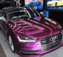 Glossy Metallic Purple Car Wrap